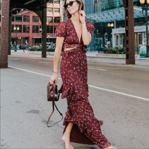 Wayf Lavina Tiered Dress S